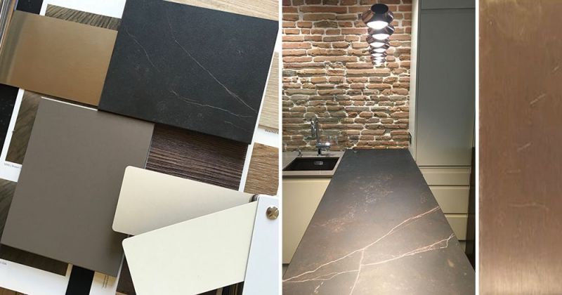 Studio à l'esprit hôtel de standing composé de rangements sur-mesure, de miroirs, dekton, bois et métal - Julie Béringué Architecte d'intérieur à Toulouse